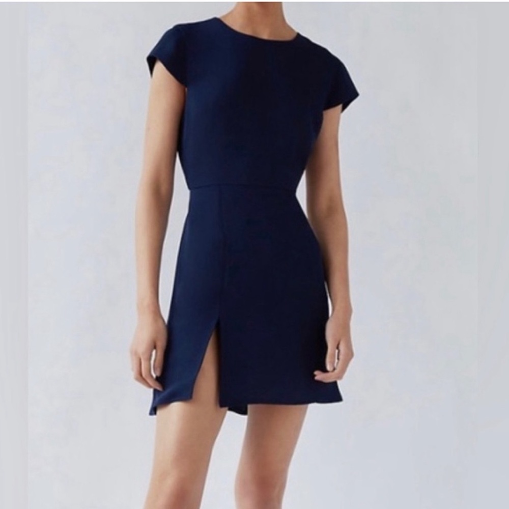 Aritiza Babaton Hamptons Mini Dress Short Sleeve Black Size 4